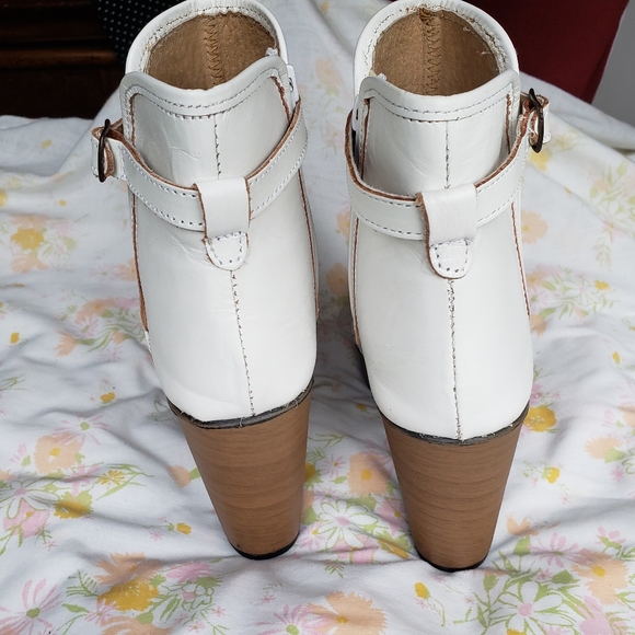 Handmade Mexican Leather Platform Booties - Picture 5 of 12